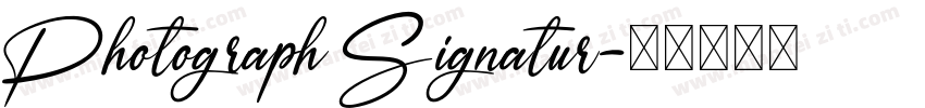 Photograph Signatur字体转换